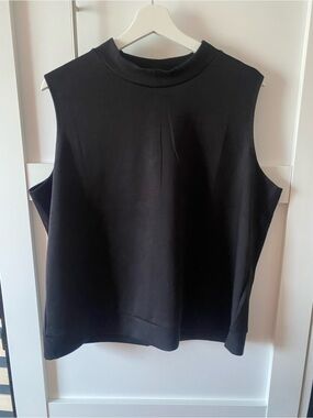 Sleeveless Mock Neck Top - Black